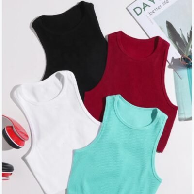 Bodybuilding Cami Fitness Stringer Gym Shirts Ribbed Ladies Crop Women’s Breathable tank Tops